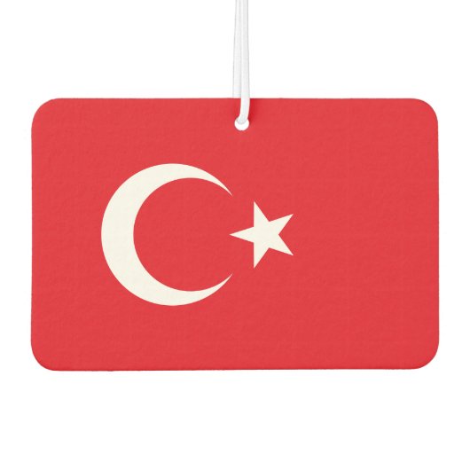 Nationale vlag van Turkije Luchtverfrisser (Voorkant)