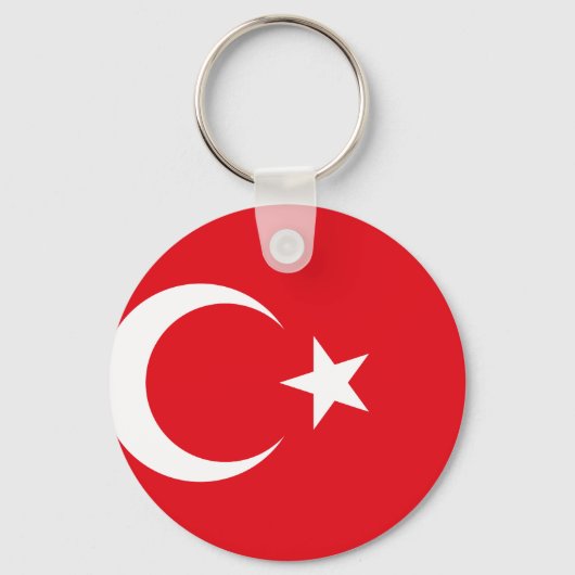 Nationale vlag van Turkije Sleutelhanger (Voorkant)