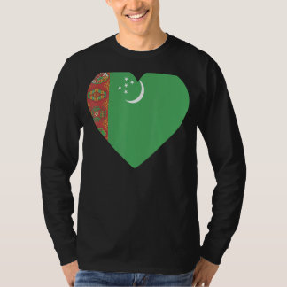 Nationale vlag van Turkmenistan souvenir voor mann T-shirt