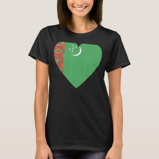 Nationale vlag van Turkmenistan souvenir voor mann T-shirt