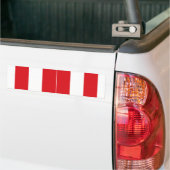 Nationale vlag van TWO Peru Bumpersticker (Op Truck)