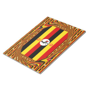 Nationale vlag van Uganda Notitieblok