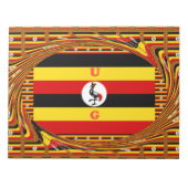 Nationale vlag van Uganda Notitieblok (Voorkant)