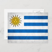 Nationale vlag van Uruguay Briefkaart (Voorkant / Achterkant)