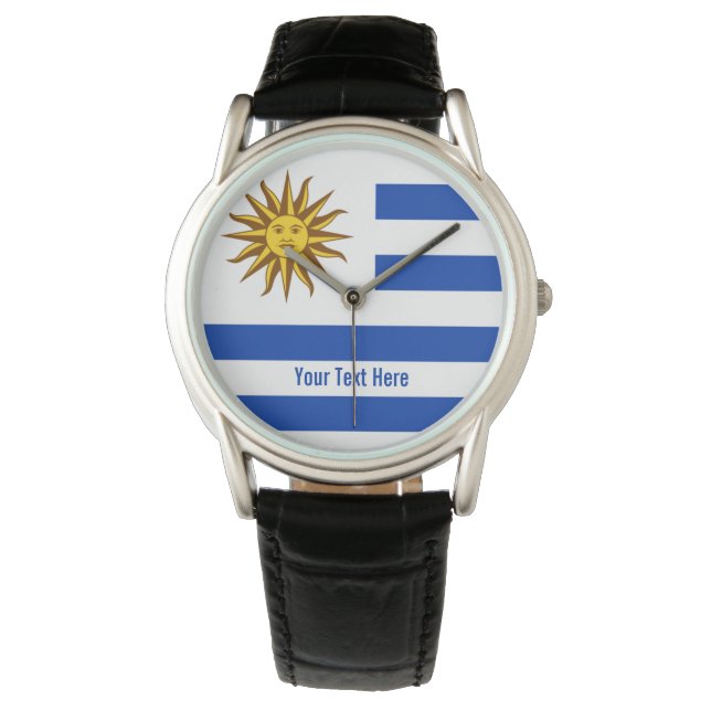 Nationale vlag van Uruguay Horloge (Voorkant)