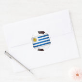 Nationale vlag van Uruguay Ronde Sticker (Envelop)