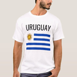 Nationale vlag van Uruguay / Wereldland T-shirt