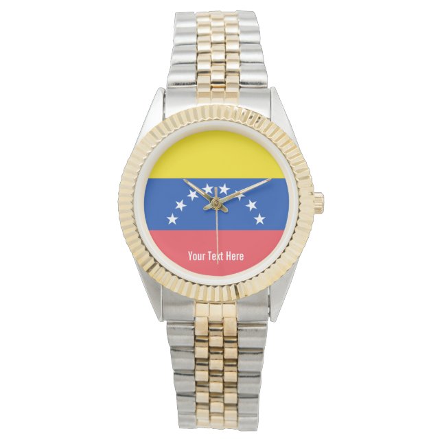 Nationale vlag van Venezuela Horloge (Voorkant)