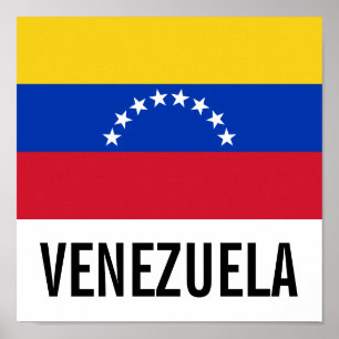 Nationale vlag van Venezuela Poster