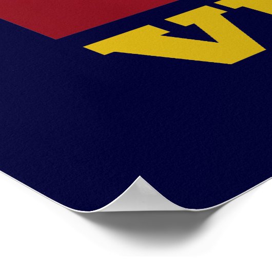 Nationale vlag van Venezuela Poster (Hoek)