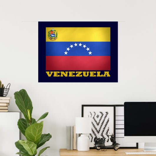 Nationale vlag van Venezuela Poster (Thuiskantoor)