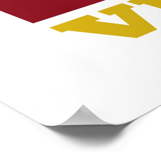 Nationale vlag van Venezuela Poster (Hoek)