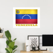 Nationale vlag van Venezuela Poster (Thuiskantoor)