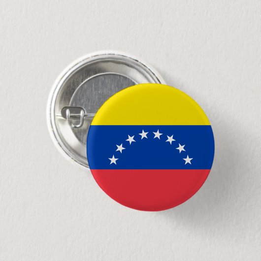 Nationale vlag van Venezuela Ronde Button 3,2 Cm (Voorkant /achterkant)