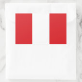 Nationale vlag van VIER Peru Rechthoekige Sticker (Tas)