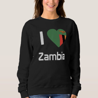 Nationale vlag van Zambia souvenir voor mannen vro Trui