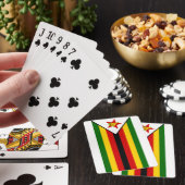 Nationale vlag van Zimbabwe Pokerkaarten (Insitu)