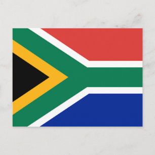 Nationale vlag van Zuid-Afrika - authentieke versi Briefkaart