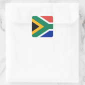 Nationale vlag van Zuid-Afrika - Authentieke versi Vierkante Sticker (Tas)