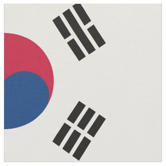 Nationale vlag van Zuid-Korea Stof (Close Up)