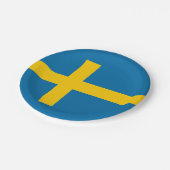 Nationale vlag van Zweden Papieren Bordje (Gekanteld)