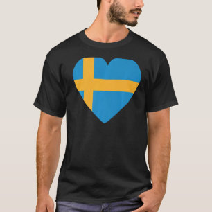 Nationale vlag van Zweden souvenir voor mannen 3 T-shirt