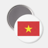 Nationale vlag Vietnam Magneet (Voorkant / Achterkant)