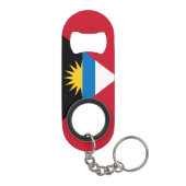 Nationale vlag voor Antigua en Barbuda Mini Flessenopener (Achterkant)