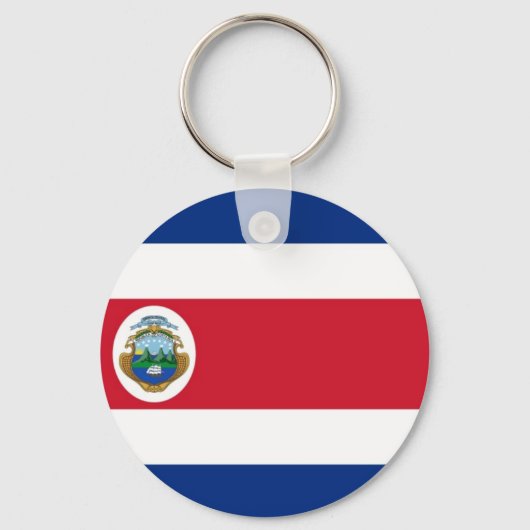 Nationale vlag voor Costa Rica Sleutelhanger (Voorkant)