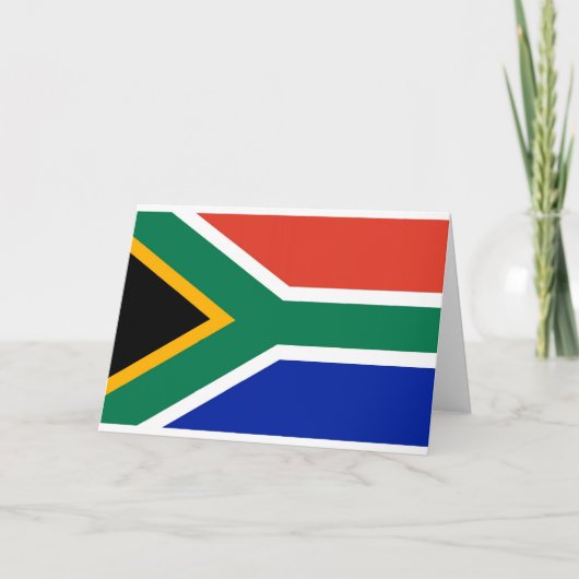 Nationale vlag Zuid-Afrika Kaart (Voorkant)