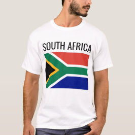 Nationale vlag Zuid-Afrika/Wereldland T-shirt