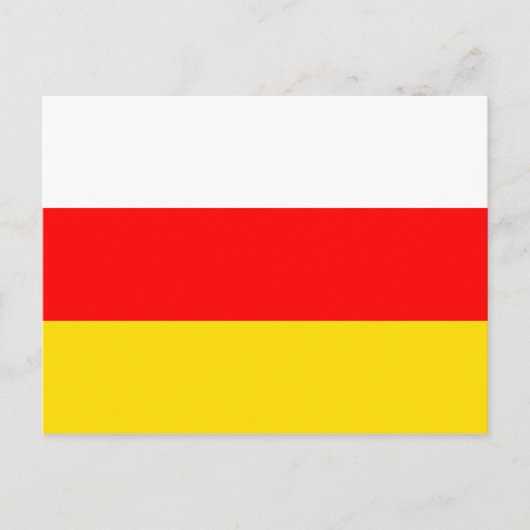 Nationale vlag Zuid-Ossetië Briefkaart (Voorkant)