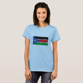 Nationale vlag Zuid-Sudan T-shirt (Voorkant volledig)