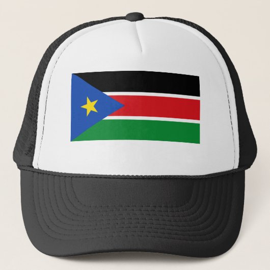 Nationale vlag Zuid-Sudan Trucker Pet (Voorkant)