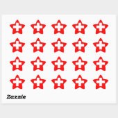 Nationale vlag Zwitserland Ster Sticker (Vel)