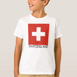 Nationale vlag Zwitserland T-shirt