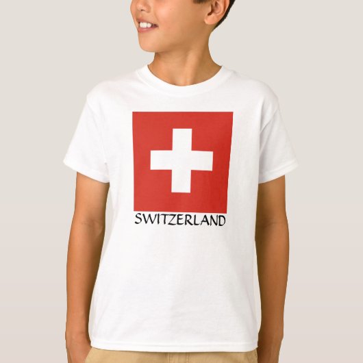 Nationale vlag Zwitserland T-shirt (Voorkant)