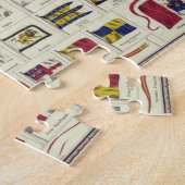  nationale vlaggen Grafiek 1863 Legpuzzel (Zijkant)