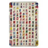  nationale vlaggen Grafiek 1863 Magneet (Verticaal)