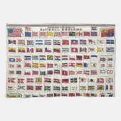  nationale vlaggen Grafiek 1863 Theedoek (Horizontaal)