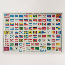  nationale vlaggen legpuzzel