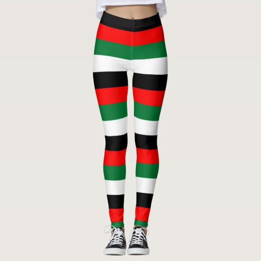 Nationale vlaggenkleuren van de Verenigde Arabisch Leggings (Voorkant)