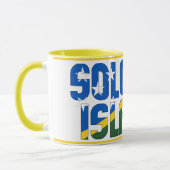 Nationale vlaggenstaatkoffie van de Salomonseiland Mok (Links)