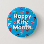 Nationale Vlieger Maand Ronde Button 5,7 Cm (Voorkant)