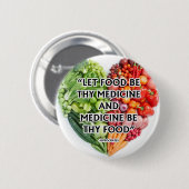 Nationale voedingsmaand ronde button 5,7 cm (Voorkant /achterkant)