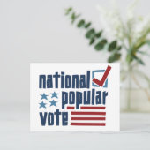 Nationale volksstemming briefkaart (Staand voorkant)