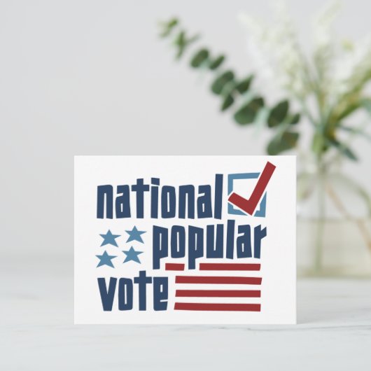 Nationale volksstemming briefkaart (Staand voorkant)