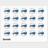 Nationale Vrachtwagenchauffeursdag Ronde Sticker (Vel)