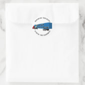 Nationale Vrachtwagenchauffeursdag Ronde Sticker (Tas)