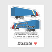Nationale Vrachtwagenchauffeursdag Sticker (Vel)